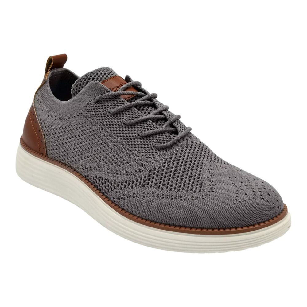 Akademiks Men's Olney Wingtip Knit Oxford Shoes Gray Size 9